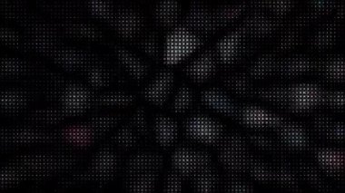 3D soyut parlak çizgiler, dalga, renkli, siyah arkaplan