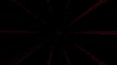 3D soyut parlak çizgiler, dalga, renkli, siyah arkaplan