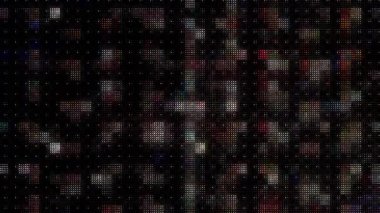 3D soyut parlak çizgiler, dalga, renkli, siyah arkaplan