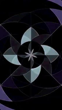 3D animasyon dikey güzel video soyut parlak ışık enerjisi 4K soyut çizgiler merkezde parlayan renkli ışık, siyah arkaplan