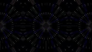 Soyut arka plan hareket eden çizgiler ve parlayan ışık noktaları. Çemberlerle canlandırma