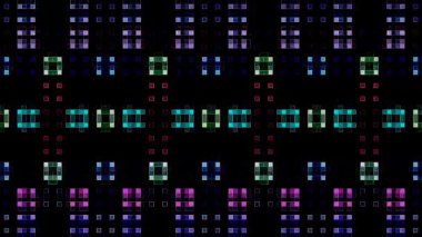 güzel renkli video soyut parlak ışık enerjisi 4K düz çizgi dalgaları siyah arkaplan üzerinde parıldayan ışık etkisi