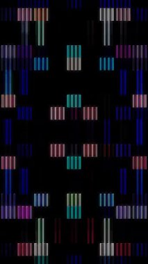 güzel renkli video soyut parlak ışık enerjisi 4K düz çizgi dalgaları siyah arkaplan üzerinde parıldayan ışık etkisi