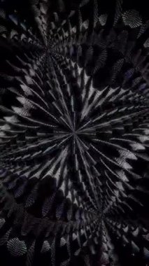 3D animasyon dikey video parıldayan güzel rengarenk çizgiler parlak ışık enerjisi 4K çizgiler pürüzsüz dalgalar parıldayan ışık efekti, siyah arkaplan