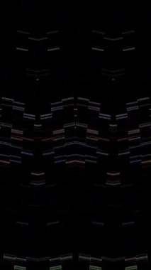 3D animasyon dikey video parıldayan güzel rengarenk çizgiler parlak ışık enerjisi 4K çizgiler pürüzsüz dalgalar parıldayan ışık efekti, siyah arkaplan