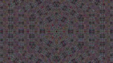 Soyut Kaleydoskop deseni tam renklerle. Sihirli mandala. 4k