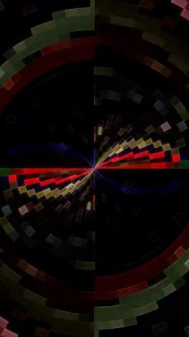 güzel renkli video soyut parlak ışık enerjisi 4K düz çizgi dalgaları siyah arkaplan üzerinde parıldayan ışık etkisi