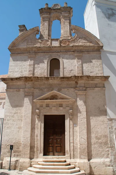 Церква Святого Джузеппе Монополі Італія Поряд Церквою Санта Марія Амальфітана — стокове фото