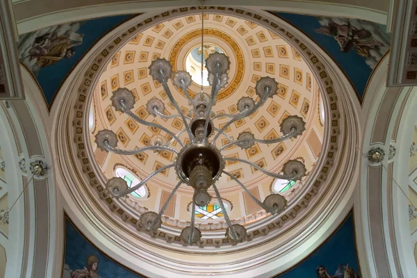 Dome Mother Church San Giorgio Martire Locorotondo Italy Decoration Interior Stok Resim