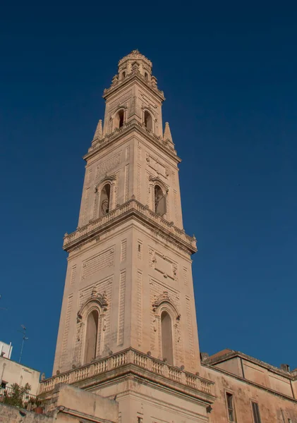 Вежа Белла Собору Лечче Італія Площі Такою Назвою Побудований Між — стокове фото