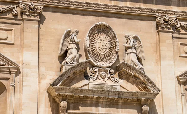 Portico Ingången Till Jesu Kyrka Lecce Italien Som Högkvarter För — Stockfoto