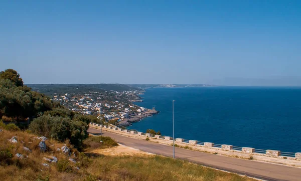 Salentoküste Blick Auf Die Stadt Marina Serra Und Tricase Porto — Stockfoto