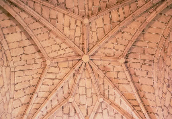 Plafond Voûté Église Romane San Juan Bautista Navacepeda Tormes Espagne — Photo