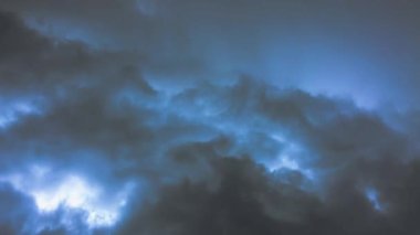 Ürkütücü bir ortamda sis yavaşça sürükleniyor. Ürkütücü renkleri ve kıvrımlı hareketleri olan koyu soyut arkaplan.