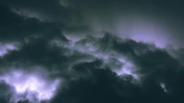 Ürkütücü bir ortamda sis yavaşça sürükleniyor. Ürkütücü renkleri ve kıvrımlı hareketleri olan koyu soyut arkaplan.