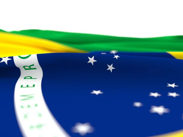 Drapeau République Fédérative Brésil Illustration — Photo