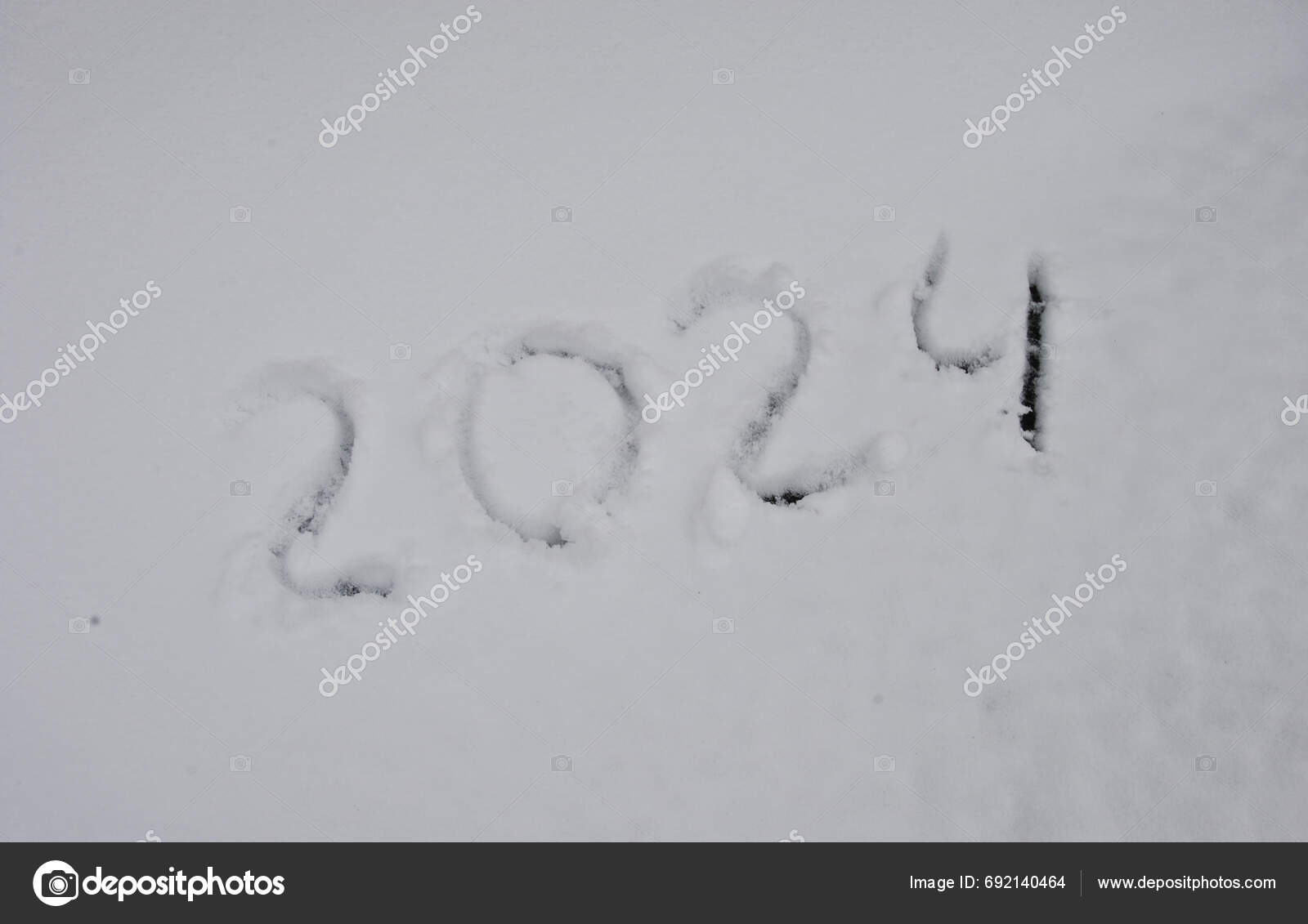 Inscription 2025 Snow New Year 2025 Stock Photo by ©Tokariev 692140464