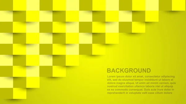 Gelbe Abstrakte Textur Paper Art Stil Vektorhintergrund Kann Cover Design — Stockvektor