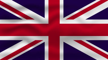 Birleşik Krallık bayrağı yakın çekim vektör illüstrasyonu