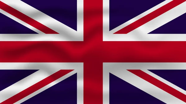 Verenigd Koninkrijk Vlag Close Vector Illustratie — Stockvector