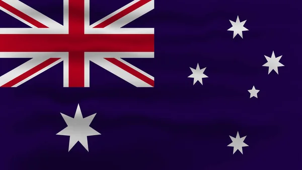 澳大利亚国旗特写矢量图解 — 图库矢量图片