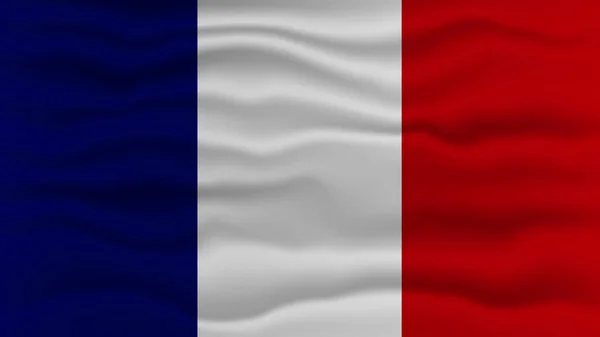 フランス国旗クローズアップベクトルイラスト — ストックベクタ