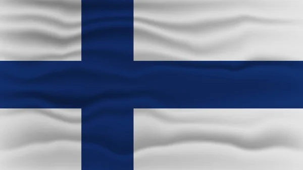 Finland Flag Closeup Vector Illustratie — Stockvector