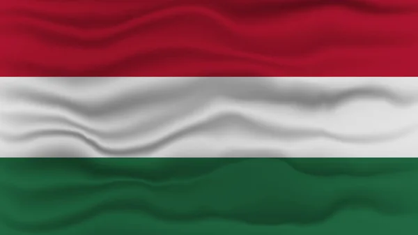 Węgierska Flaga Ilustracja Wektora Zbliżenia — Wektor stockowy