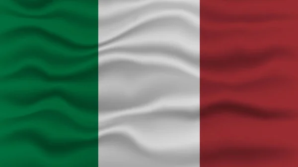Italy Flag Closeup Vector Illustration — Stock Vector