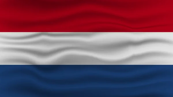Ilustracja Wektora Zbliżenia Flagi Niderlandów — Wektor stockowy