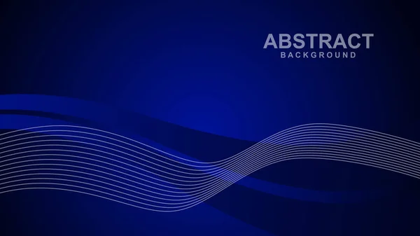 Abstrait Fond Bleu Avec Des Lignes Onde Illustration Vectorielle Eps — Image vectorielle
