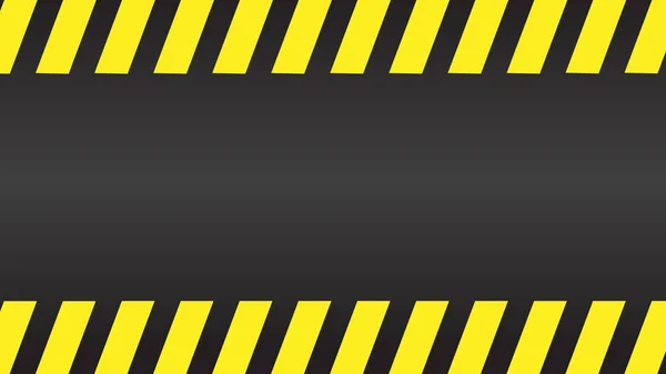 Black Yellow Line Striped Caution Tape Blank Warning Background Vector — Stock Vector