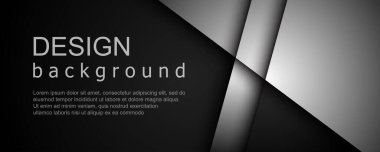 Geometrik şekillerin üst üste bindiği soyut arkaplan. Modern pankart şablon tasarımı