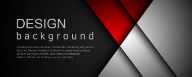 Geometrik şekillerin üst üste bindiği soyut arkaplan. Modern pankart şablon tasarımı