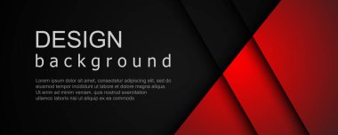 Geometrik şekillerin üst üste bindiği soyut arkaplan. Modern pankart şablon tasarımı