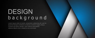 Geometrik şekillerin üst üste bindiği soyut arkaplan. Modern pankart şablon tasarımı