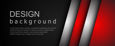 Geometrik şekillerin üst üste bindiği soyut arkaplan. Modern pankart şablon tasarımı