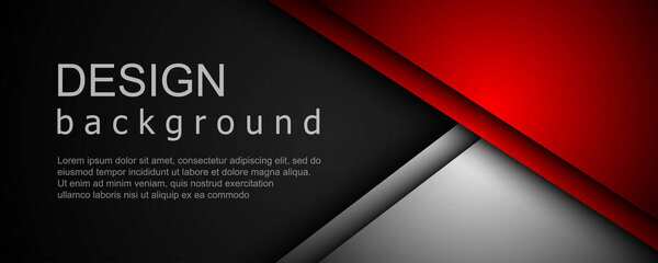 Abstract background with overlapping layers of geometric shapes. Modern banner template design