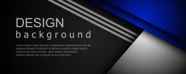 Geometrik şekillerin üst üste bindiği soyut arkaplan. Modern pankart şablon tasarımı