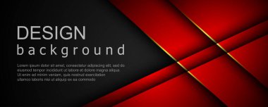 Geometrik şekillerin üst üste bindiği soyut arkaplan. Modern pankart şablon tasarımı