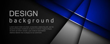 Geometrik şekillerin üst üste bindiği soyut arkaplan. Modern pankart şablon tasarımı