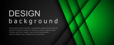 Geometrik şekillerin üst üste bindiği soyut arkaplan. Modern pankart şablon tasarımı