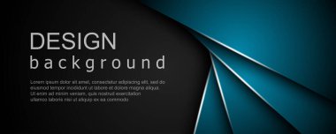 Geometrik şekillerin üst üste bindiği soyut arkaplan. Modern pankart şablon tasarımı