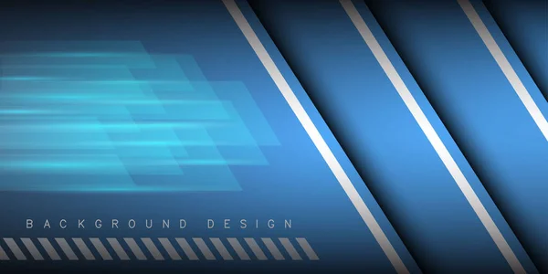 Blauer Hintergrundvektor Überlappende Ebenen Für Das Hintergrunddesign — Stockvektor