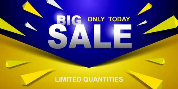 Sale Banner Template Design Big Sale Special Offer End Season — Stock Vector