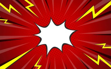 Pop sanat çizgi romanı geçmişi. Çizgi film Vektör İllüstrasyonu