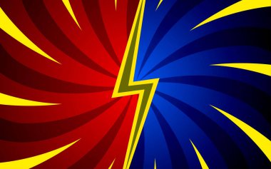 Arka plan çizgi roman tasarımı ile dövüş. Vektör illüstrasyonu