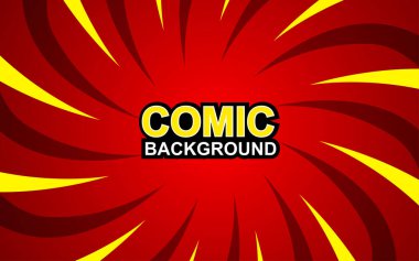 Pop sanat çizgi romanı geçmişi. Vektör illüstrasyonu