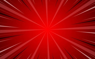 Çizgi roman arka planı, ışınları, radyal etkisi ve yarım ton etkisi. Vektör illüstrasyonu