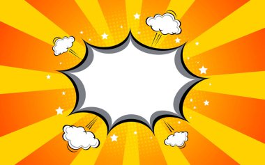 Boş çizgi roman soyut pop sanat geçmişi. Vektör illüstrasyonu 10.